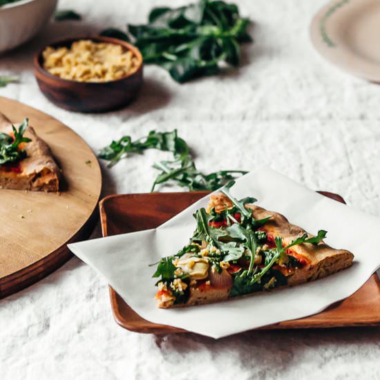 Pizza w/ Harissa Sauce
