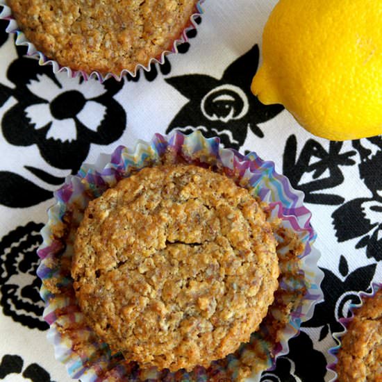 Vegan Lemon Chia Seed Muffins