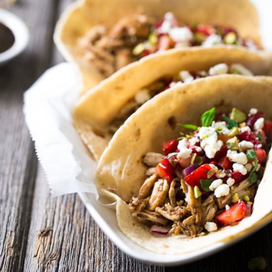 Strawberry Chicken Tacos