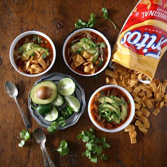 Slow Cooker Beef Chorizo Taco Chili
