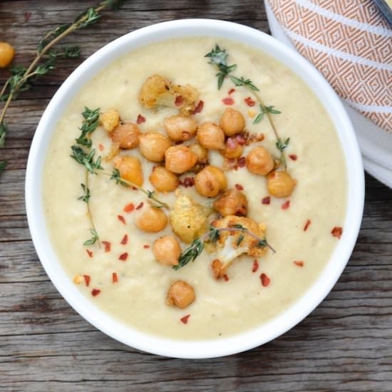 Cauliflower and Chickpea Soup
