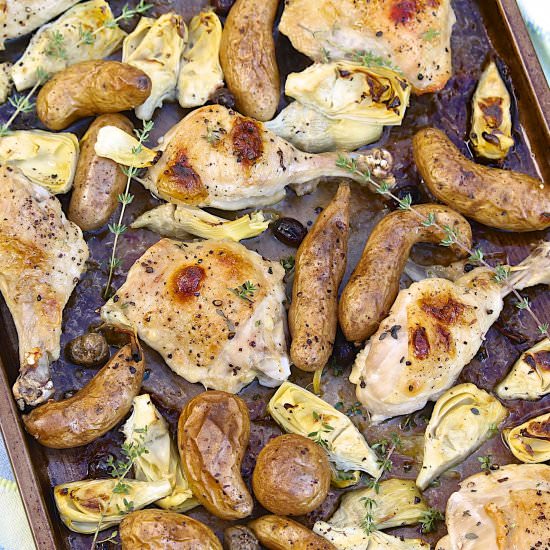 Easy Sheet Pan Chicken Dinner