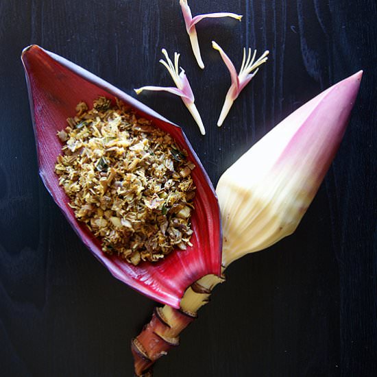 Banana Flower Poriyal