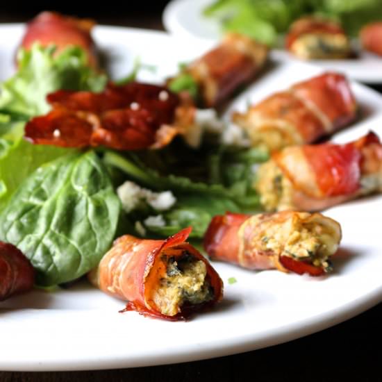 Prosciutto Wrapped Kale & Feta