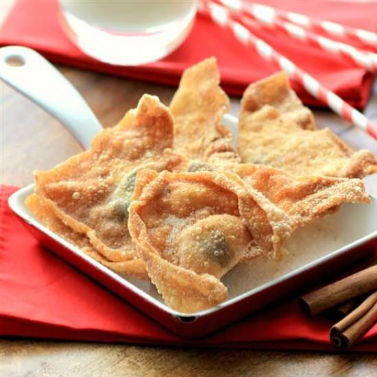 Chocolate Stuffed Wontons
