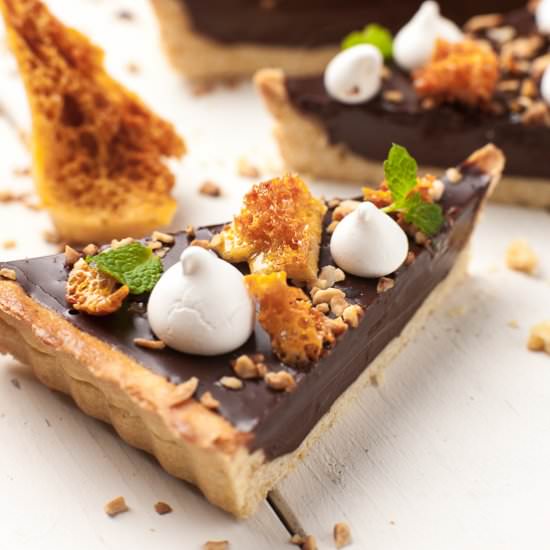 Ultimate Chocolate Tart with Hazeln