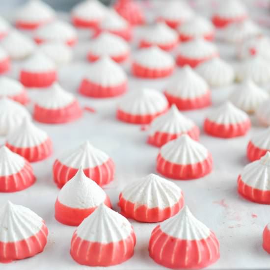 Raspberry Chocolate Meringue Kisses