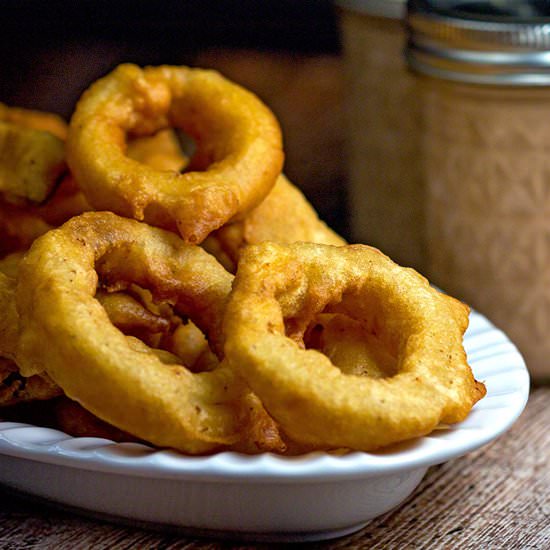 Beer Batter Onion Rings
