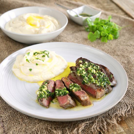 Perfect Ribeye Steak with Gremolata