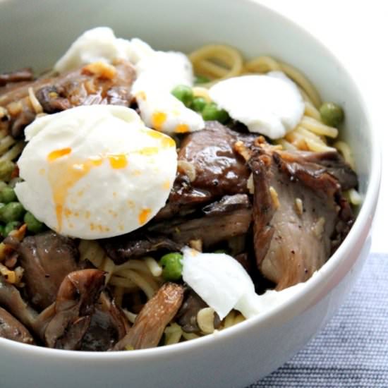 Oyster Mushroom Spaghetti