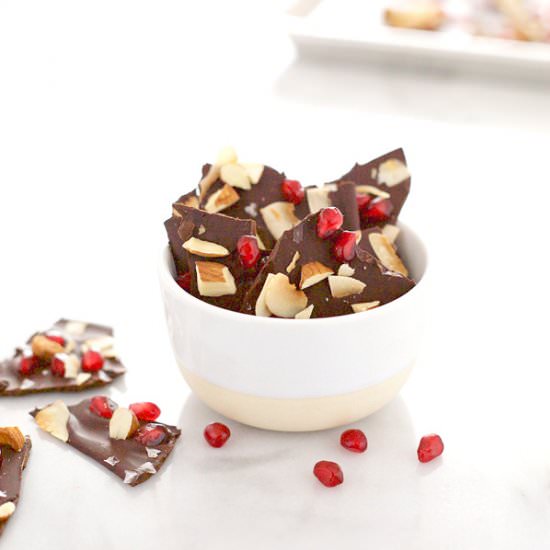Salted Chocolate with Pomegranate