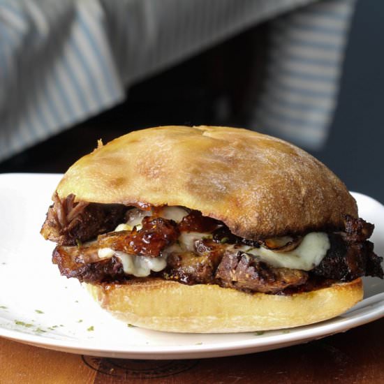 Grown Up Roast Beef with Fig Jam