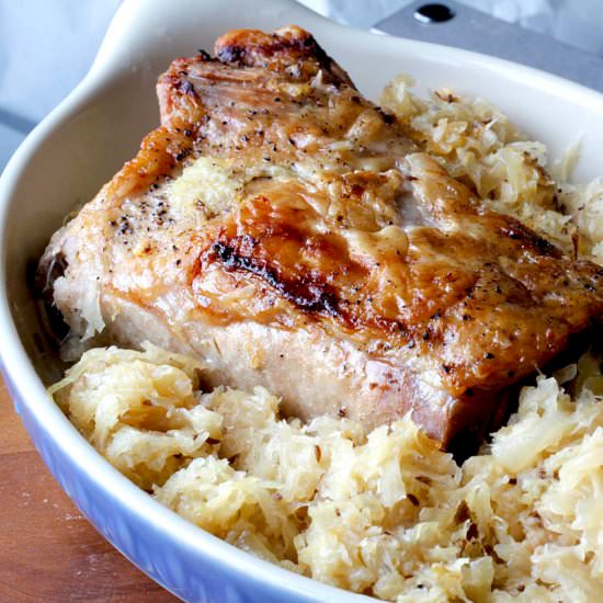 Best Ever Pork Roast and Sauerkraut