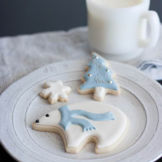 Arctic Polar Bear Cookie