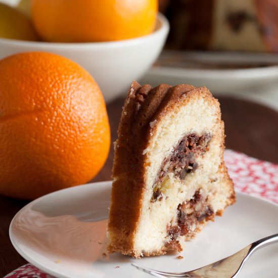 Swirled Sour Cream Bundt Cake