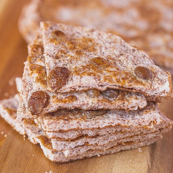 Paleo Cinnamon Raisin Flatbread