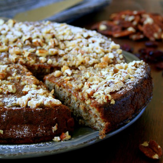 Walnut, Pecan & Cranberry Cake