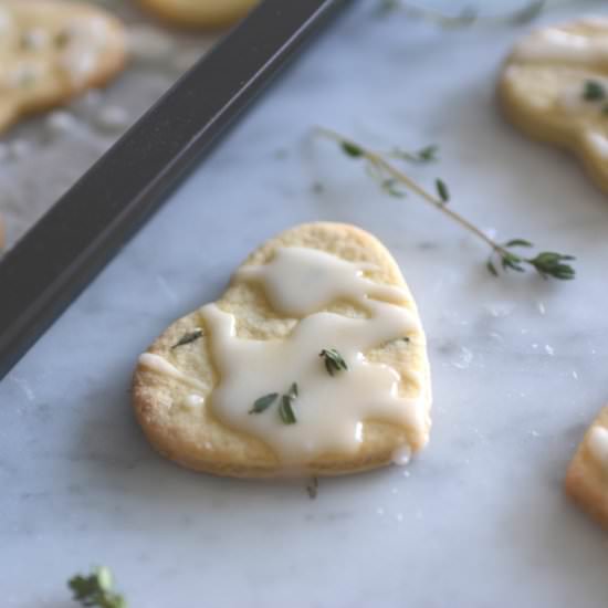 Lemon Thyme and Mint Cookies