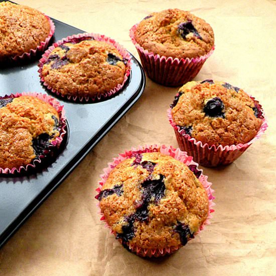 Buttermilk Blueberry Muffins