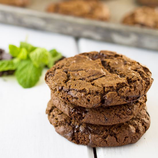 Grain Free Mint Chocolate Cookies