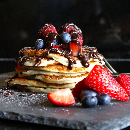 Vanilla Buttermilk Pancakes (GF)