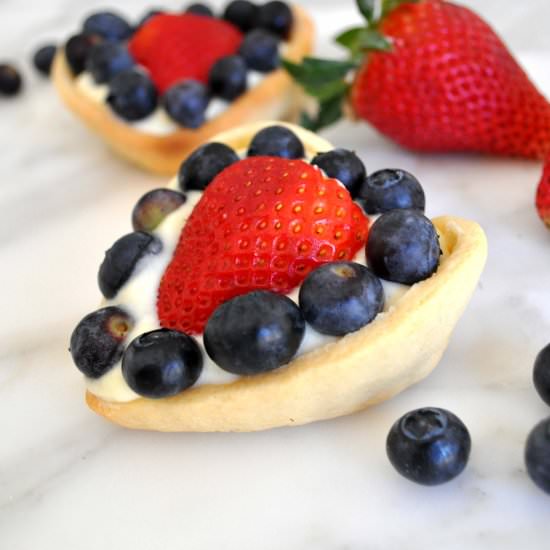 Heart Shaped Fruit Tarts