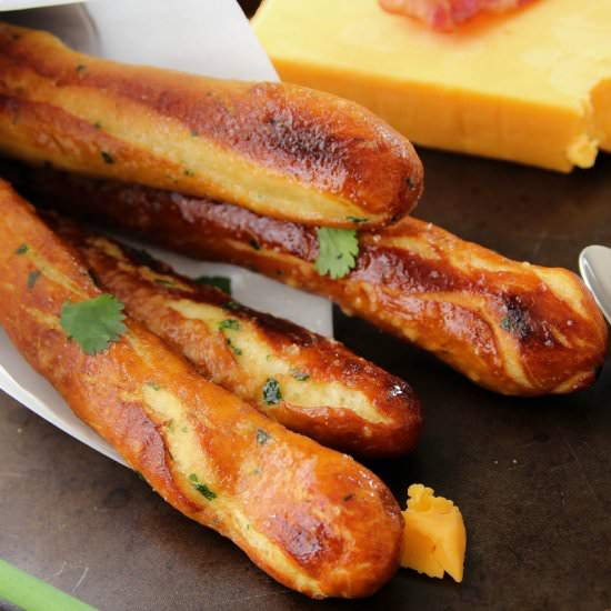 Baked Soft Pretzel Sticks