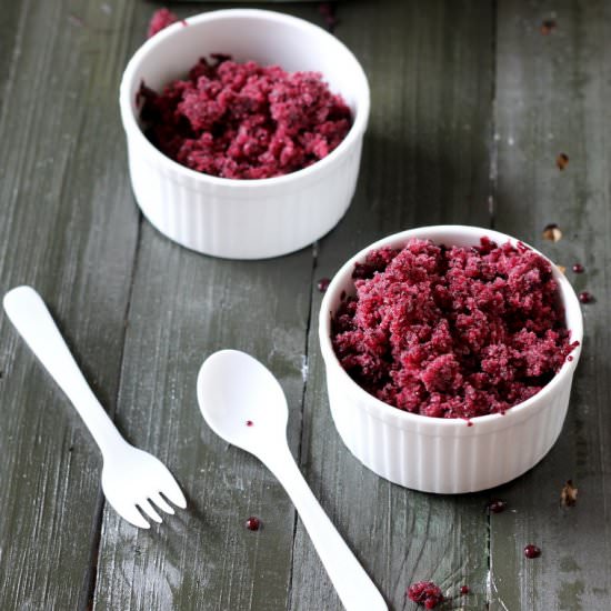 Black Grape Granita