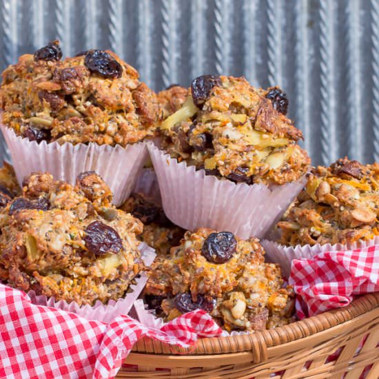 Sour Cherry Fig Muffins