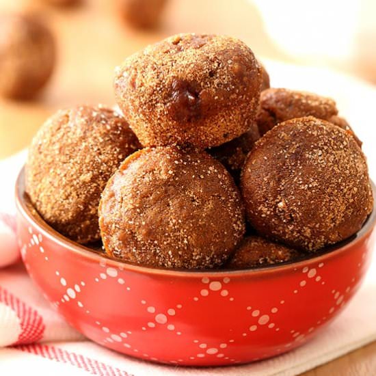 Apple Butter Baked Doughnut Holes