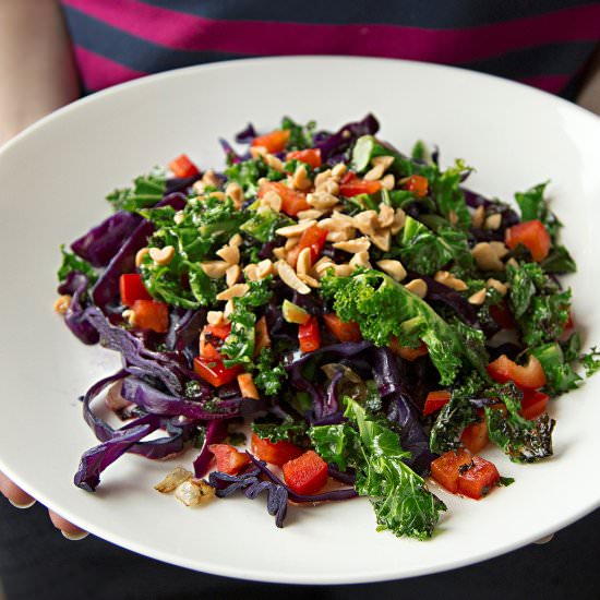 Colorful Crunchy Kale Salad