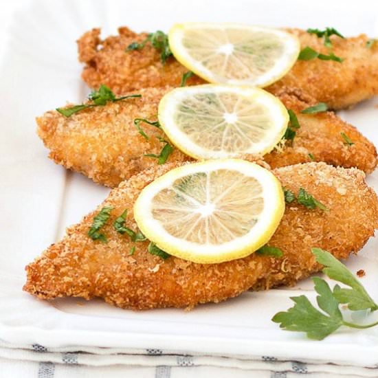 Crispy baked chicken breasts