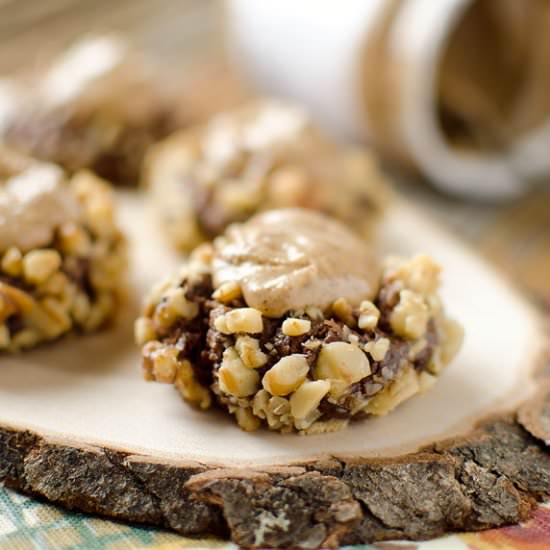 Peanut Butter Chocolate Thumbprints