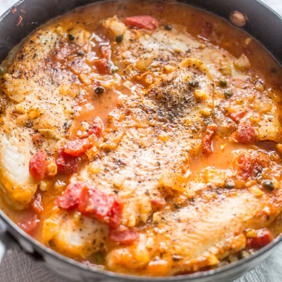 Tuscan Baked Fish