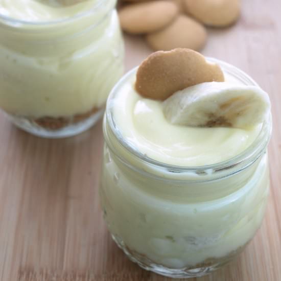 Banana Pie Pudding Cups