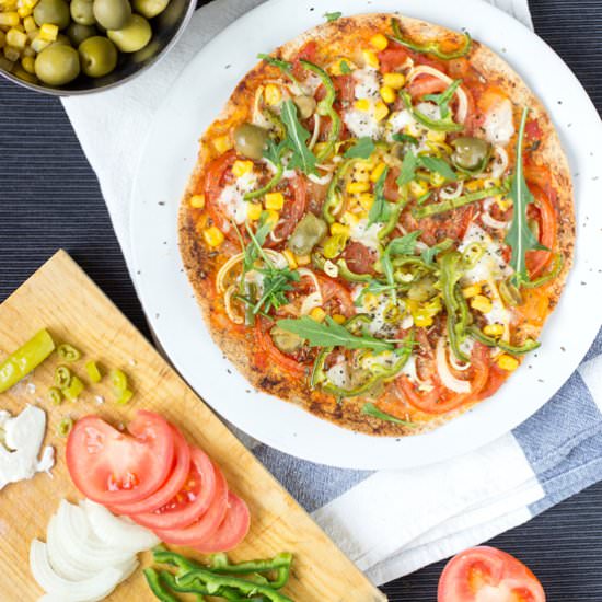 Crispy Veggie Pizza