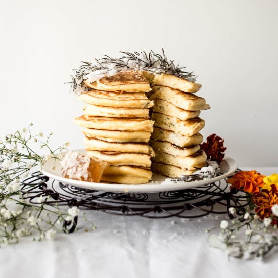 Orange Blossom and Ricotta Hotcakes