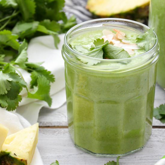 Tropical Cilantro Smoothie