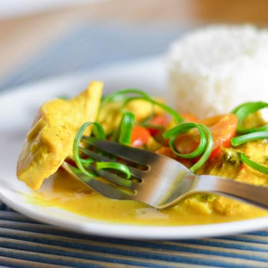 Caribbean Coconut Curry Chicken
