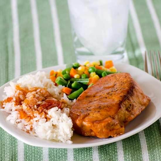 Skillet BBQ Pork Chops