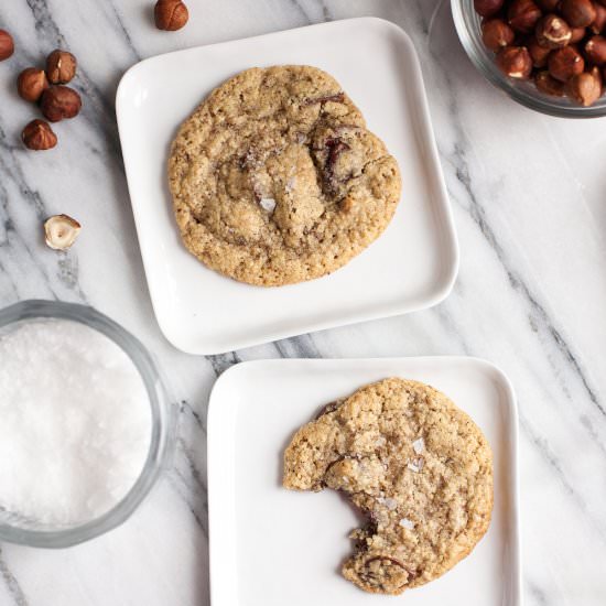 Chocolate Chip Hazelnut Cookies