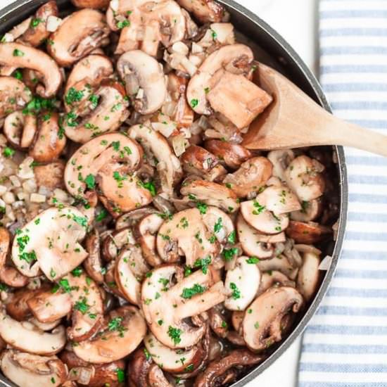 Butter Garlic Mushrooms