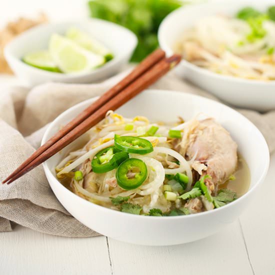 Chicken Pho with Daikon Noodles