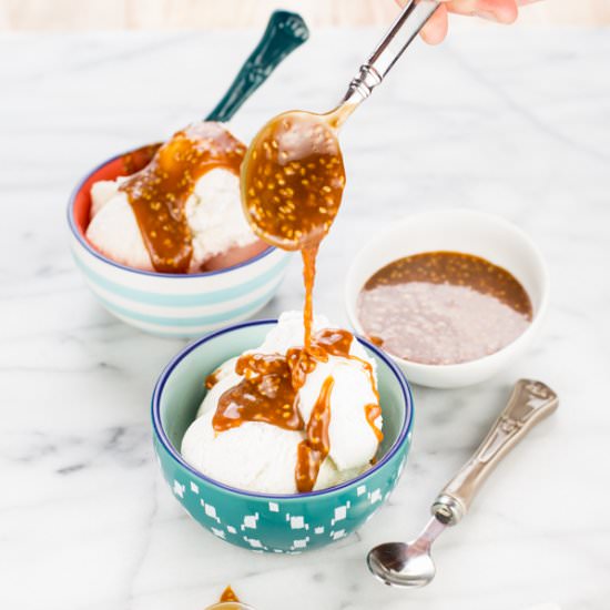 Sesame Salted Caramel Sauce