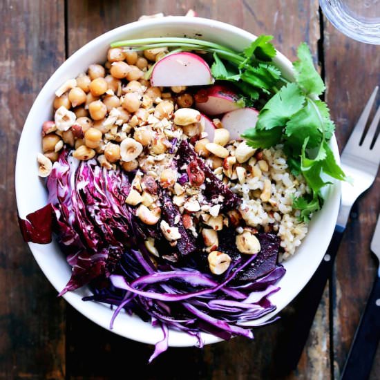 Purple Vegetable Rice Bowl