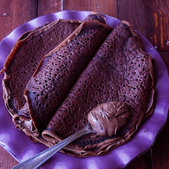 Chocolate crepes