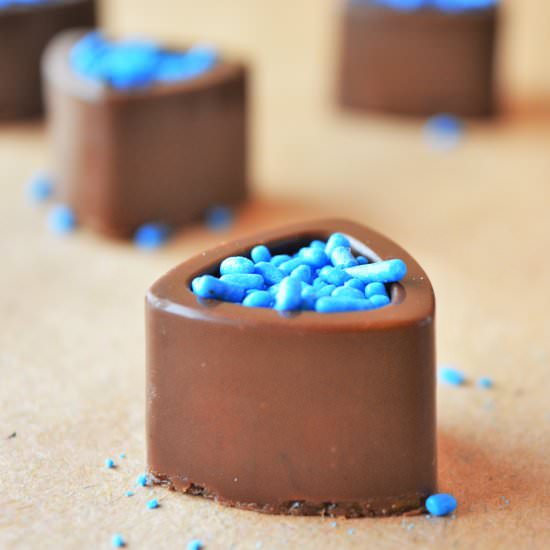 chocolates with sunflower