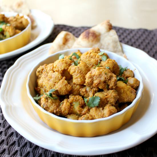 Cauliflower and Chickpea Curry