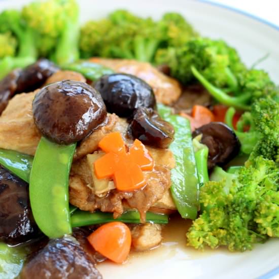 Mushroom with Mixed Vegetables