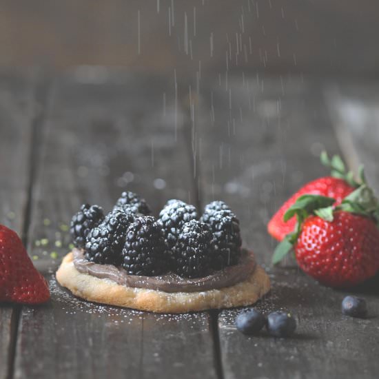 Fruit Tarts with Chocolate Cream